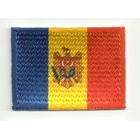 Patch embroidery and textile FLAG MOLDOVA 7CM x 5CM