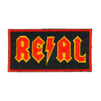 Embroidery patch REAL SKATEBOARDS 10cm x 5cm