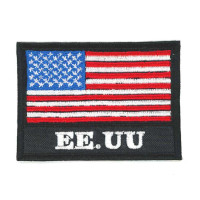 Embroidery patch BLACK FLAG EE.UU 7CM x 4,5CM