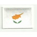 Patch embroidery and textile FLAG CYPRUS 7CM x 5CM