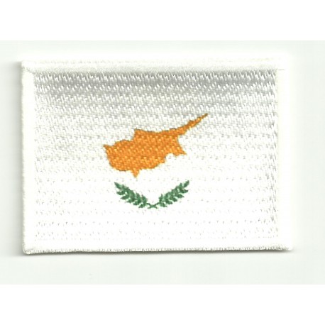 Patch embroidery and textile FLAG CYPRUS 7CM x 5CM
