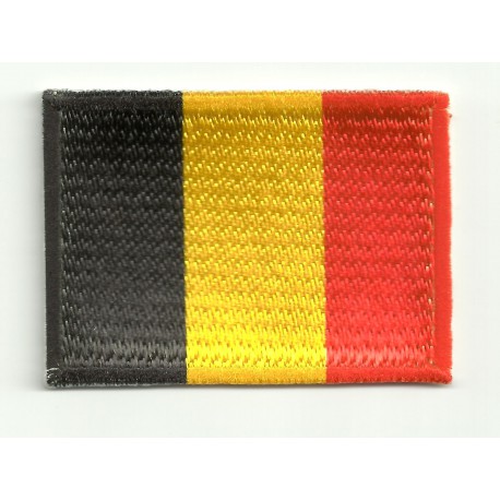 Patch embroidery and textile FLAG BELGIUM 7CM x 5CM