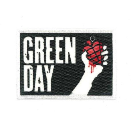 Parche textil y bordado GREEN DAY 7cm X 4,5cm