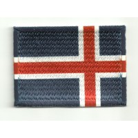 Patch embroidery and textile FLAG ICELAND 7CM x 5CM