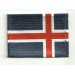 Patch embroidery and textile FLAG ICELAND 4CM x 3CM