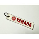 Llavero de tela bordado YAMAHA ROJO 11cm x 2,5cm