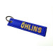 Tags embroidered keyring WV California 11cm x 2,5cm