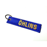Tags embroidered keyring WV California 11cm x 2,5cm