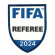 Parche bordado y textil FIFA REFEREE 2024 6cm x 7,5cm