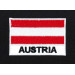 Patch embroidery and textile FLAG AUSTRIA 7CM x 5CM