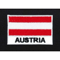 Embroidery patch FLAG AUSTRIA 7cm x 4,5cm