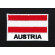 Embroidery patch FLAG AUSTRIA 7cm x 4,5cm