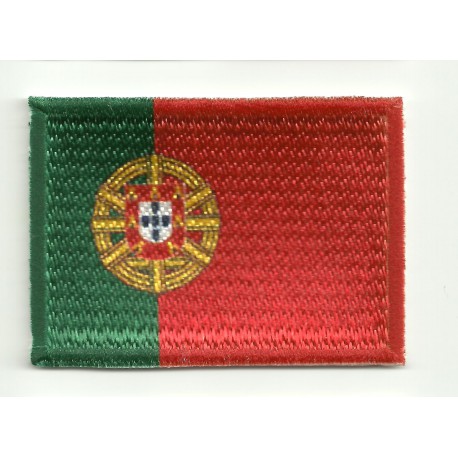 Parche bordado y textil BANDERA PORTUGAL 7CM x 5CM