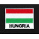 Embroidery patch FLAG HUNGARY 7cm x 4,5cm