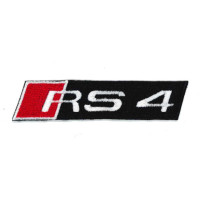 Embroidery patch AUDI RS4 9,5cm x 2cm