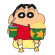 Textile patch cinema SHIN CHAN 7CM X 9CM