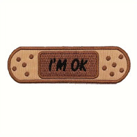 Parche bordado I´M OK 10cm x 3cm