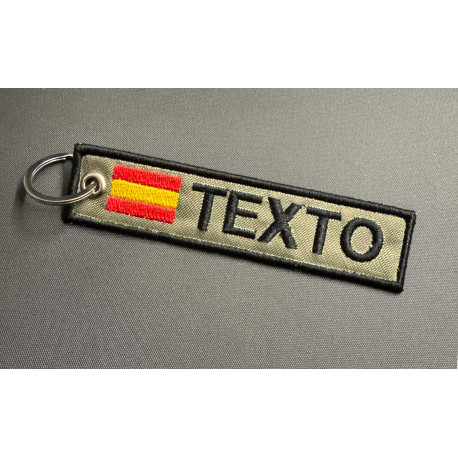 Personalized tags embroidered 11cm x 2,5cm