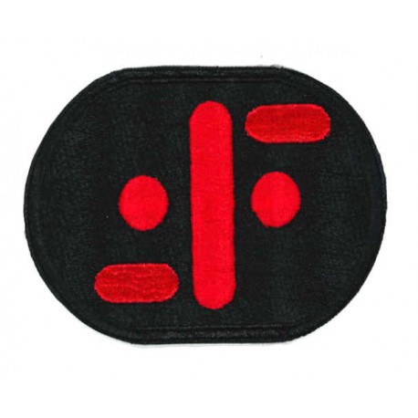 embroidery patch V red 8cm 