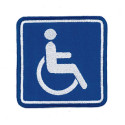 Embroidery patch DISABLED / HANDICAPPED 9cm x 9cm