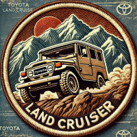 Patch embroidery LAND CRUISER 8,5cm