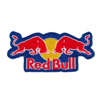 Patch embroidery RED BULL BLACK letras 25cm x 7,5cm