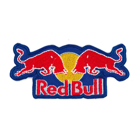 Patch embroidery RED BULL BLACK letras 25cm x 7,5cm