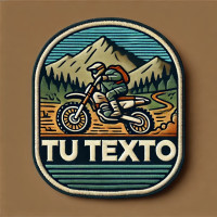 Patch embroidery ENDURO TEXT 8,5cm