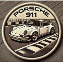 Embroidery patch PORSCHE 911 8,5cm