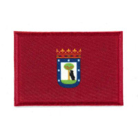 Parche bordado y textil BANDERA CIUDAD DE MADRID 7CM X 5CM