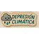 Embroidery patch DEPRESIÓN CLIMÁTICA 9cm x 3cm