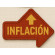 Embroidery patch INFLACION 9cm x 4cm