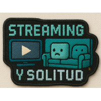 Embroidery patch STRAMING Y SOLITUD 9cm x 4cm