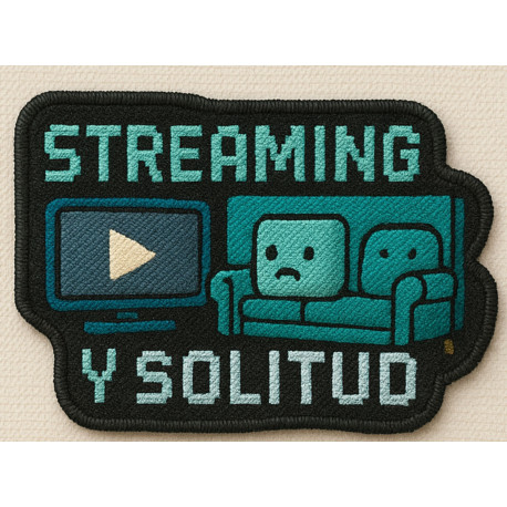 Embroidery patch DEPRESIÓN CLIMÁTICA 9cm x 3cm