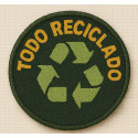 Embroidery patch TODO RECICLADO 8cm 