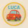 Embroidery patch CAR YOUR TEXT 8cm 