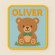 Embroidery patch BEAR YOUR TEXT 8cm 