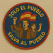 Parche bordado SOLO EL PUEBLO SALVA AL PUEBLO 8cm