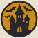 Parche bordado CASTLE HALOWEEN 8cm