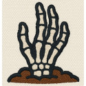 Embroidery patch HAND HALOWEEN 8cm x 8cm