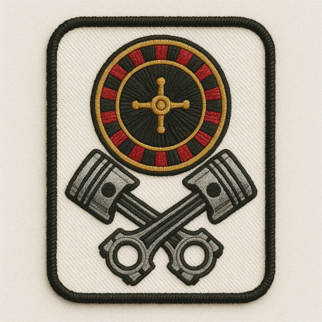 embroidery patch RESPECT FEW FEAR NONE 5cm x 7cm