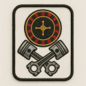 embroidery patch PISTON ROULETTE 5cm x 7cm