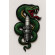 Parche bordado SERPIENTE BUJIA 12,5cm x 25cm