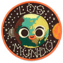 embroidery patch LOS MUNDO 9cm