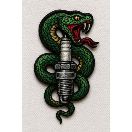 Parche bordado RIDE OR DIE 5cm x 7cm