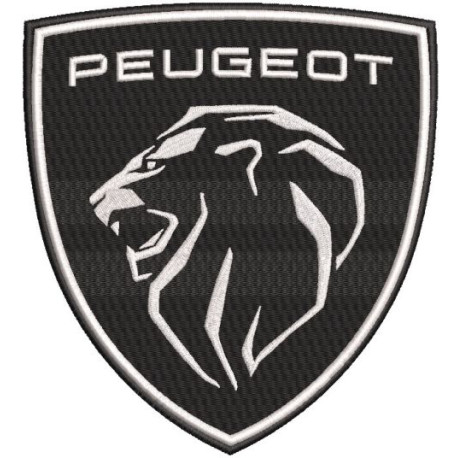 Patch embroidery PEUGEOT 9cm x 10cm