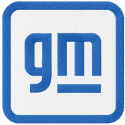 Patch embroidery GM General Motors 7cm x 7cm