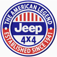 Patch embroidery JEEP LEGEND 10cm