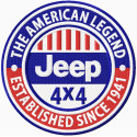 Parche bordado JEEP LEGEND 10cm