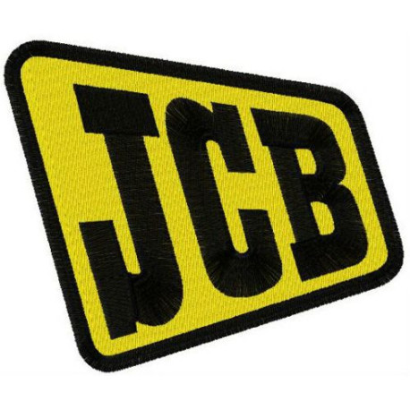 Parche bordado JCB 10cm x 8cm